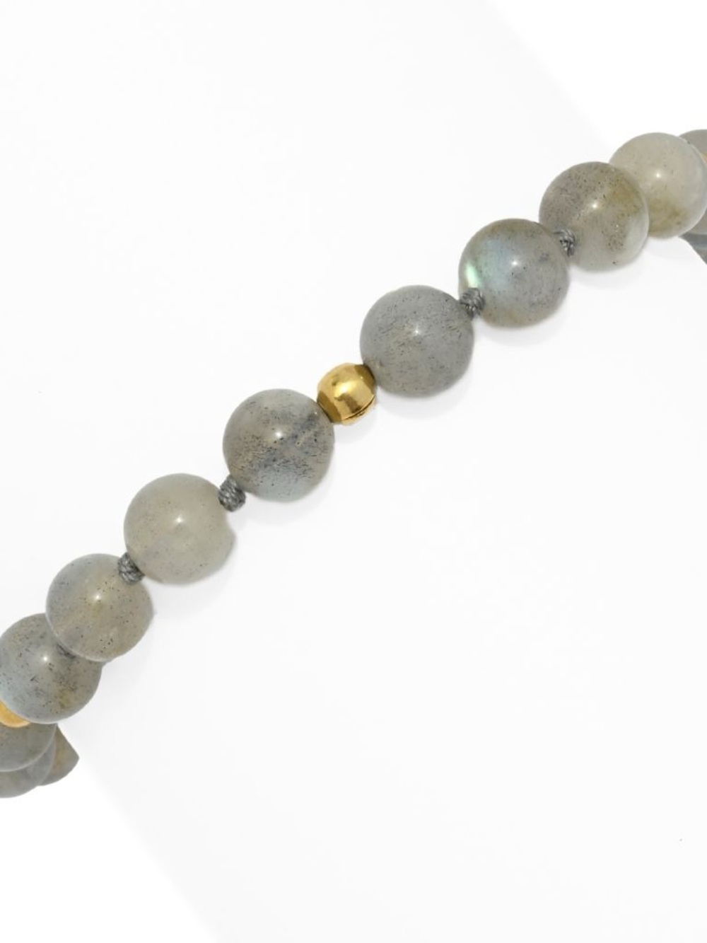 Labradorite 18K Vermeil Gemstone Bead Bracelet